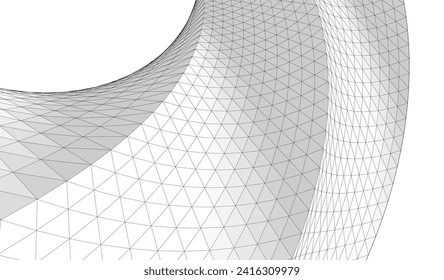 abstract architecture arch 3d illustration	