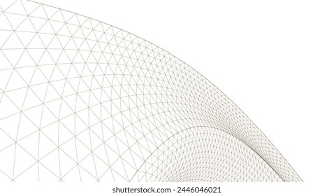 arquitectura abstracta arco ilustración 3d