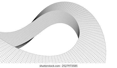 arquitetura abstrata arco 3d ilustração