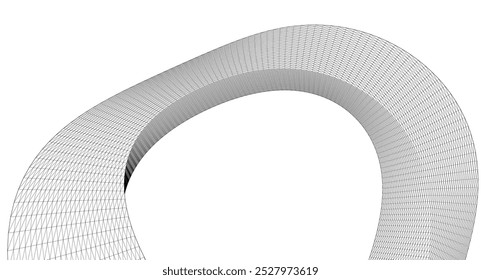 abstract architecture arch 3d illustration