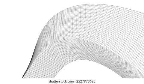 abstract architecture arch 3d illustration