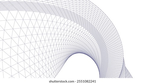 arquitetura abstrata arco 3d ilustração