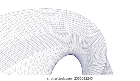 arquitetura abstrata arco 3d ilustração