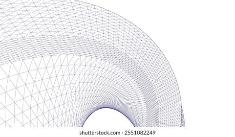 Arquitectura abstracta Arco Ilustración 3D