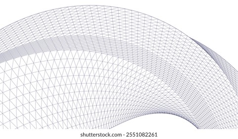 abstract architecture arch 3d illustration