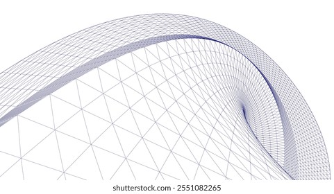 arquitetura abstrata arco 3d ilustração