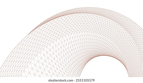  Arquitectura abstracta Arco Ilustración 3D