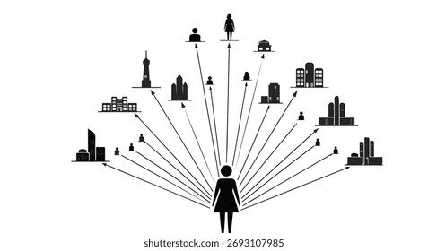 abstract, arquitetura, arte, fundo, preto, edifício, negócio, homem de negócios, mulher de negócios, cidade, corporativa, multidão, design, grupo, grunge, casa, ilustração, isolado, masculino, gerente, homens, escritório
