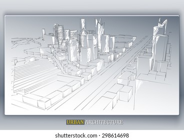 Abstract architecture background.