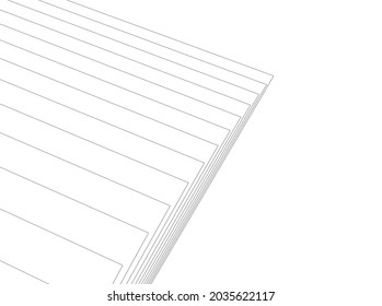 abstract architecture background 3d graphic vector illustration