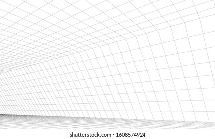 abstract architecture background 3d illustration