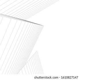 abstract architecture background 3d illustration