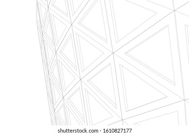 abstract architecture background 3d illustration