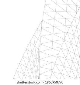 abstract architecture background 3d illustration