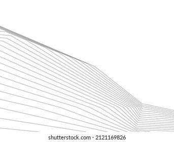 abstract architecture background 3d illustration