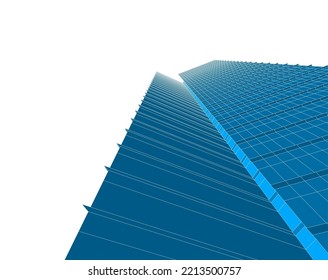 abstract architecture background 3d illustration