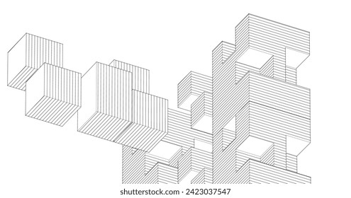 fondo de arquitectura abstracta 
3.ª ilustración