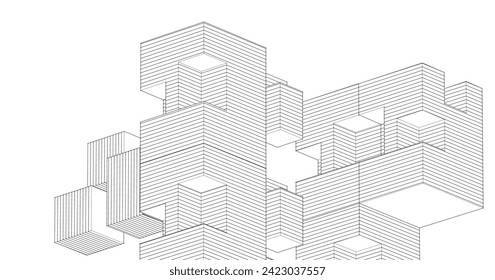 fondo de arquitectura abstracta 
3.ª ilustración