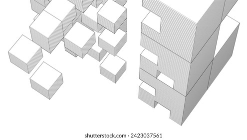 fondo de arquitectura abstracta 
3.ª ilustración