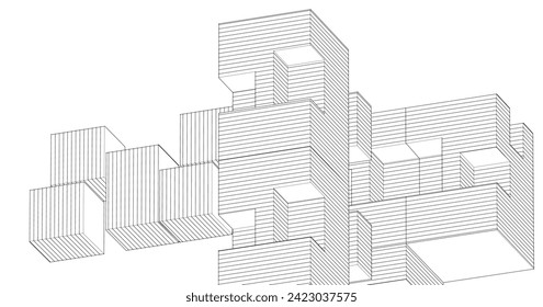 fondo de arquitectura abstracta 
3.ª ilustración