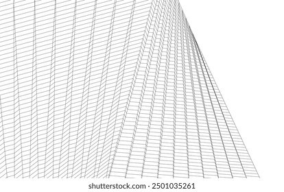 Abstract architecture background 3d rendering