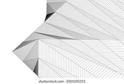 Abstract architecture background 3d rendering