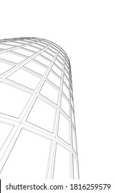 abstract architecture background 3d structure