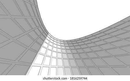 abstract architecture background 3d structure