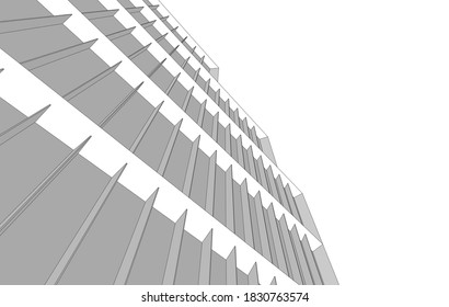abstract architecture background 3d structure