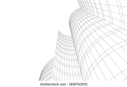 abstract architecture background 3d structure