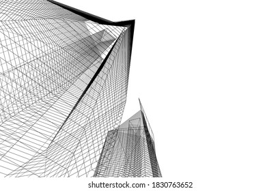 estructura 3d de fondo de arquitectura abstracta