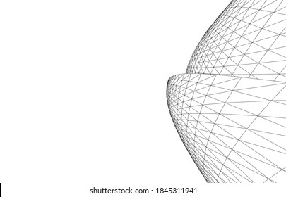 abstract architecture background 3d structure