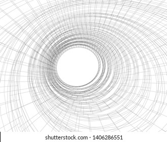 Abstract architecture background 3d vector illustration