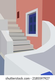 Resumen del fondo arquitectónico con colores modernos brillantes y formas geométricas. Ilustración vectorial de construcción moderna, cubierta, plantilla, afiche, etc.