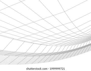 abstract architecture background digital illustration