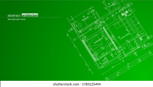 Abstract architecture background with essential buildings and landmarks design