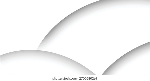 Abstract Architecture Background. Illustration of White Circular Building. Modern Geometric Wallpaper. Futuristic Technology Design