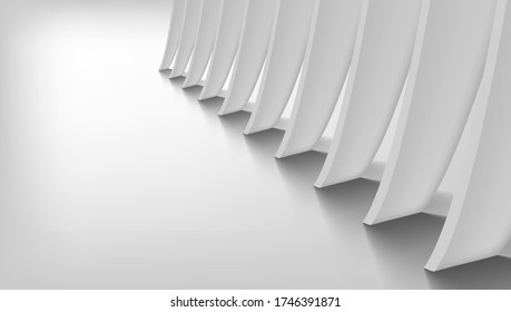Abstract Architecture Background. Minimal Graphic Design. White Geometric Wallpaper. EPS10 Vector