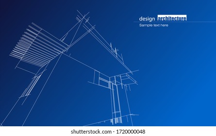 Abstrakter Architektur-Hintergrund mit modernen Gebäuden und Wahrzeichen-Design