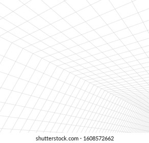 abstract architecture background vector 3d illustration