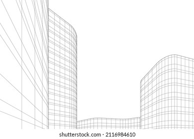 abstract architecture background  vector illustration