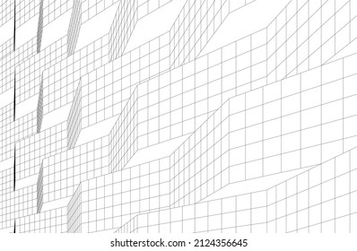 abstract architecture background vector illustration