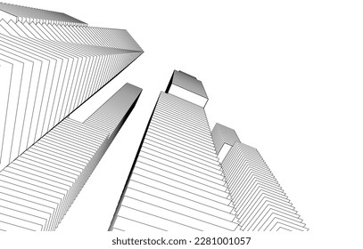 abstract architecture background vector illustration