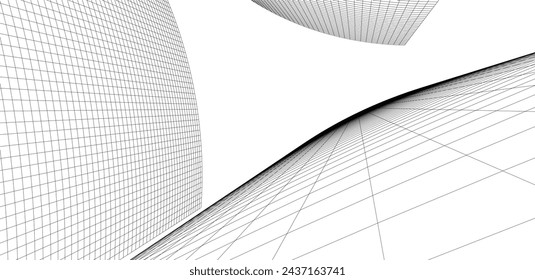 Abstract architecture background vector illustration