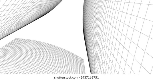 Abstract architecture background vector illustration
