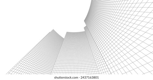 Abstract architecture background vector illustration