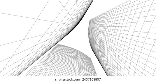Abstrakte Architektur Hintergrund Vektor-Illustration