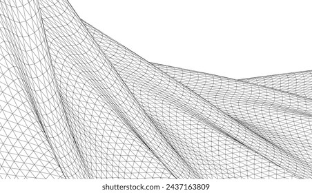 Abstract architecture background vector illustration