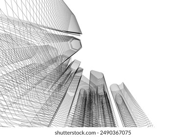 abstract architecture background vector illustration