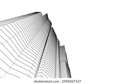abstract architecture background vector illustration
